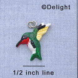 7280 - Humming Bird - Resin Charm (12 per package)