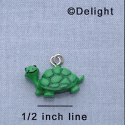 7293 - Turtle Side - Resin Charm (12 per package)