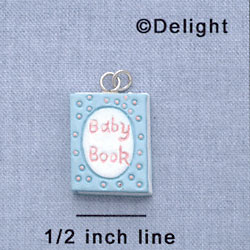 7581 - Baby Book Multi - Resin Charm (12 per package)