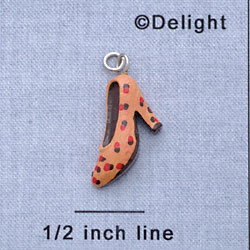 7640* - Shoe Pump Animal Print - Resin Charm (12 per package)