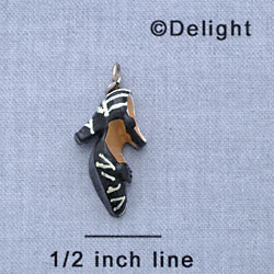 7645* - Shoe Strap Zebra - Resin Charm (12 per package)