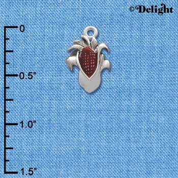 C2117 - Corn Stalk Silver Charm (6 charms per package)