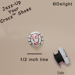 crocs volleyball charm