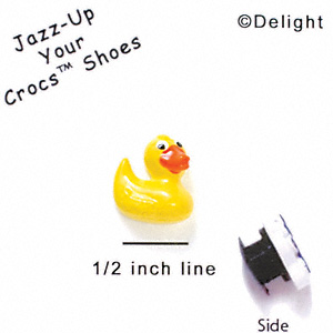 CROC-5619 - Yellow Ducky - Clog Shoe Decoration Charm 