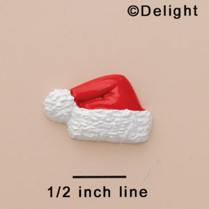 9181 - Santa's Hat Medium - Resin Decoration (12 per package)