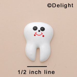 9722 tlf - Tooth Medium - Resin Decoration (12 per package)